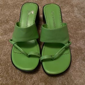 Green sandals
